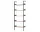 Rombe IF1 Full Bay Shelves, anthracite/lacquered walnut