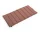 Terrazza Folding Seat Cushion, terracotta bold stripe