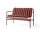 Palissade Dining Bench Soft Quilted Cushion, iron red