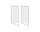 String Floor Panel 85 x 30, 2 pcs, dark brown