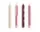 Pattern Candle set of 4, pink and bordeaux