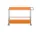 USM Haller Serving Trolley, pure orange