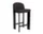 Chisel 35 Bar Stool H65, black lacquered oak / Steelcut Trio 383