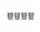 Ripple Small Glasses set of 4, smoked grey