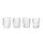 Ripple Glasses Set of 4, clear