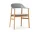 Herit Armchair Oak Upholstered, grey