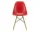 Eames Fiberglass Side Chair DSW, red/ash
