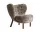 Little Petra VB1 Lounge Chair, walnut / sheepskin Sahara