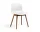 AAC 12 Chair Solid Walnut, white