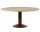 Midst Table Ø160, oak/dark red