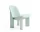 Chisel Lounge Chair, eucalyptus / Metaphor 023
