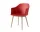 Rely HW76 Armchair, oak/vermilion red