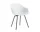 AAC 226 Chair Black Powder Coated Steel, white