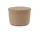 Hide Storage Pouf Small, sand