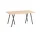 Loop Stand Table 160, oak/black