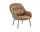 Fiber Lounge Armchair Tube, cognac/black