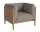 Dive Armchair Oiled Oak, Beize dark beige / cognac leather