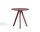 CPH 20 Coffee Table Ø50, bordeaux/burgundy linoleum