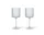 Ripple Red Wine Glasses, set of 2, clear