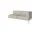 Caisa 2-Seater Open Brushed Steel / Nantes sand, right