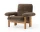 Brasilia Lounge Chair, Sheepskin root/natural oak