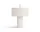 Margin Portable Table Lamp, white canvas