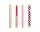 Pattern Candle, set of 4, reds and bordeaux