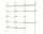 Rombe Configuration G, alabaster/lacquered oak