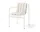 Palissade Dining Armchair Soft Quilted Cushion, cream white