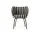 Rico Dining Chair Louisiana, sand/black