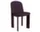 Chisel 65 Chair, dark bordeaux lacquered beech / Turf burgundy
