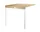 String Folding Table, oak/white