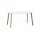 CPH Deux 210 Table L140, pearl white/oak