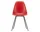 Eames Fiberglass Side Chair DSX, red