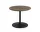 Soft Side Table Ø48 x 40 cm, solid smoked oak / black