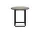 Florence Side Table Ø50, gris du Marais marble / black