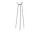 Knit Coat Rack, grey