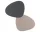 Table Mat Curve Double L, anthracite / light grey