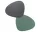 Table Mat Curve Double L, anthracite / pastel green
