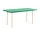 Two-Colour Dining Table 160 cm, ivory/green