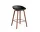 AAS 32 Bar Stool Low Walnut Veneer, black