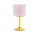 Tint Wine Glass, Set of 2, pink and yellow