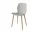 Seed Dining Chair Wood, white pigmented oak / grey