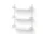 Wall Shelf 900, white/white