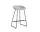AAS 38 Bar Stool Low Black Steel, concrete grey