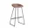 AAS 38 Bar Stool High Black Steel, soft brick