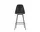 Eames Plastic Counter Stool Low, deep black