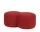 Umbo Pouf, poppy red