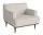 Dover Armchair, dark oiled oak / Ascot ivory