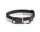 Dogs Collar Flat M/L, black/white